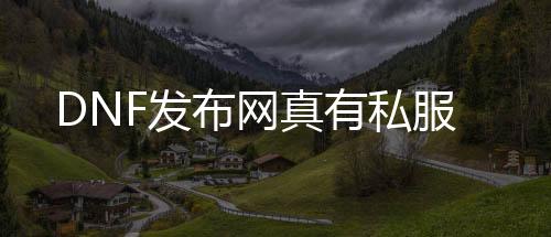 DNF发布网真有私服