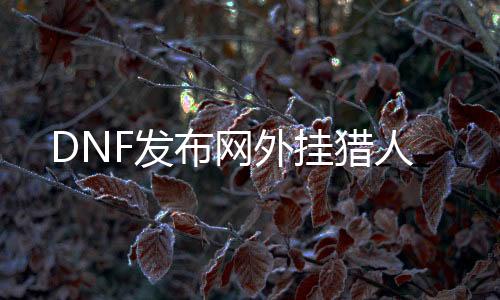 DNF发布网外挂猎人